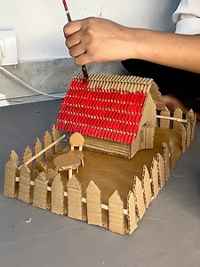 8.8M views · 65K reactions | Cardboard House miniature  #diy #reuse #fun | Craft Engineer | Facebook