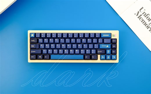 dark 65打字音分享 pom定位板 风信子轴