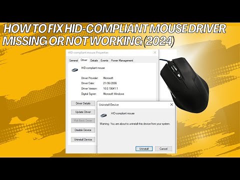 HOW TO FIX HID-COMPLIANT MOUSE DRIVER MISSING OR NOT WORKING (2024)