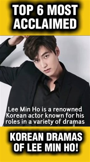25K views · 658 reactions | Lee Min Ho list of most acclaimed Korean dramas | Chingunatics | Facebook