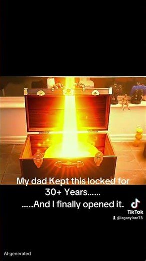 This trunk hasn't been opened in 30+years.Today I finally unlocked it