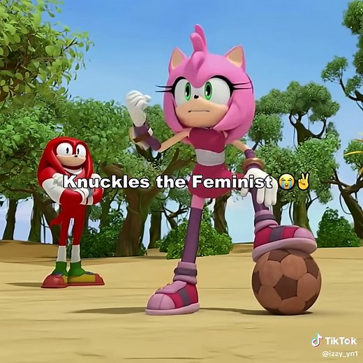 Knuckles is a feminist btw ✌️😭 || #sonic #sonicboom #knuckles #meme #fyp