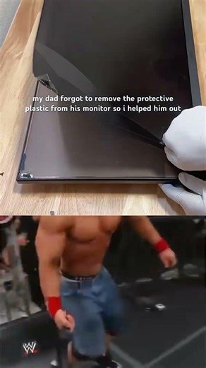 Dad Thought It Was a Screen Protector