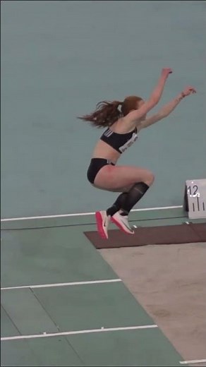 Triple Jump Female Athlete in Action – Insane Distance! 🔥#shortsfeed #shorts