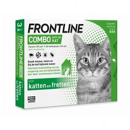 Frontline Combo Spot On Kat - Anti vlooien en tekenmiddel