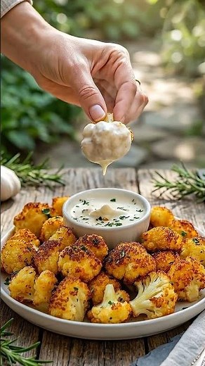 Crispy Breaded Cauliflower Bites recipe