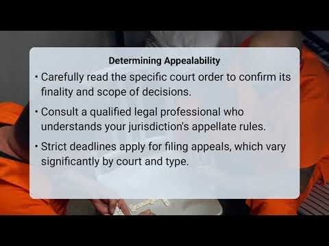 Which Legal Orders Can You Appeal?