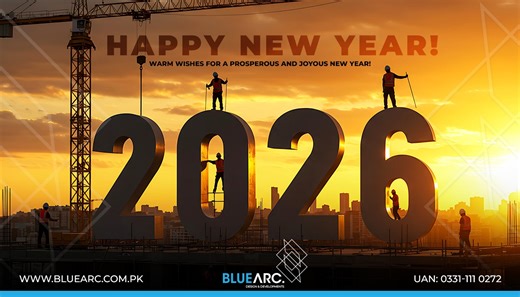 A new year always brings a quiet promise of better things ahead. 2026 begins with fresh goals, renewed energy, and clear direction. At BlueArc Design & Developments, every new year is a promise to build better than before. Stronger planning, refined design, and execution you can trust. Wishing you progress, stability, and success throughout 2026. Happy New Year from BlueArc. | BLUE ARC