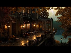 Victorian London Ambience 🌧️ Castle Bells, Rain & Thunderstorm Street Sounds