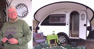 Retired Woman Now Lives Full-Time In Teardrop Camper, Explores The Country In A Life Off The Grid