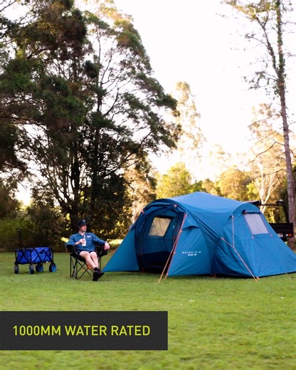 Add some BCFing FUN to your campsite by picking up the Wanderer Dash 8 Person tent! This tent is designed to comfortably sleep 8 people across two rooms and is packed full of features including... ✅ Durable polyethylene floor ✅ Front vestibule for extra storage room ✅ Lightweight and portable (10.3kg) The perfect tent for your family getaway, get yours now. | BCF - Boating, Camping, Fishing