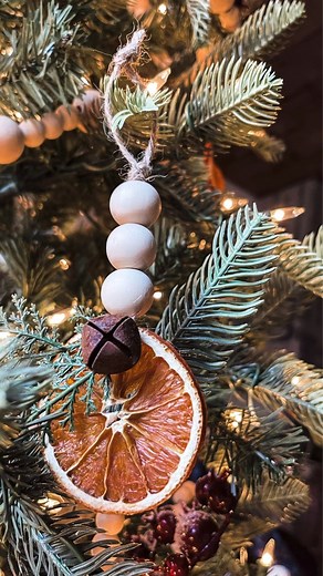 19K views · 136 reactions | Learn how to make these simple and beautifully natural orange slice and wood bead ornaments! Find the complete details at www.roostandrestore.com | Roost + Restore Home | Facebook