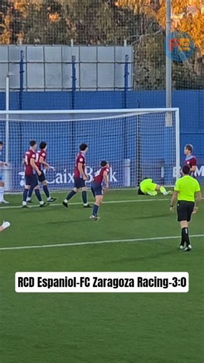 RCD Espaniol vs CF Zaragoza Racing-3:0. División Honor Juvenil .Resumen y goles. #futbolespañol