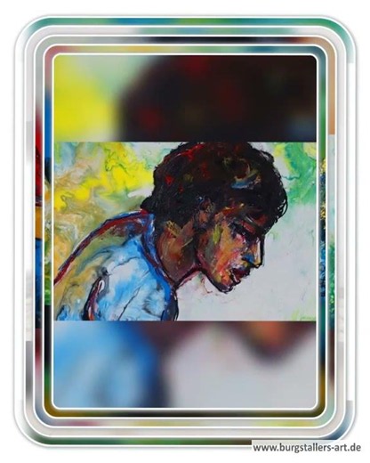 Mambo Tanz Gemälde - Acrylbild Tänzer gemalt, Tänzerbild modern 70x100