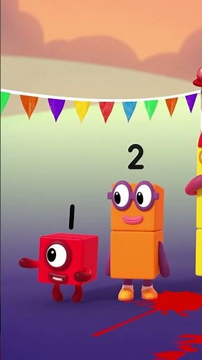 Matemática Colorida – Parte 7 🟢 Aprenda a contar de 1 a 5 | Numberblocks Português Brasil #shorts