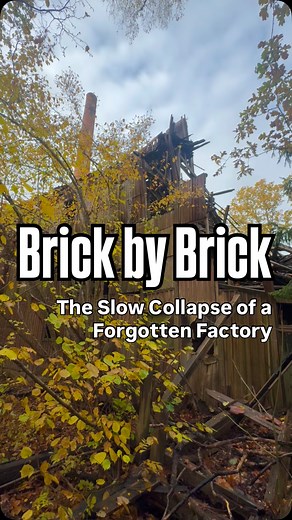 This brick factory started its first production in 1746, producing bricks for over 200 years. The modern facility, built in 1946, featured a 37-meter chimney and employed around 10 workers. It faced dangers like heavy machinery and accidents. By 1966, production stopped, and now it lies in ruins like jack-straws. . #abandonedfactory #övergivet #urbexindustry . | StarkUrbex