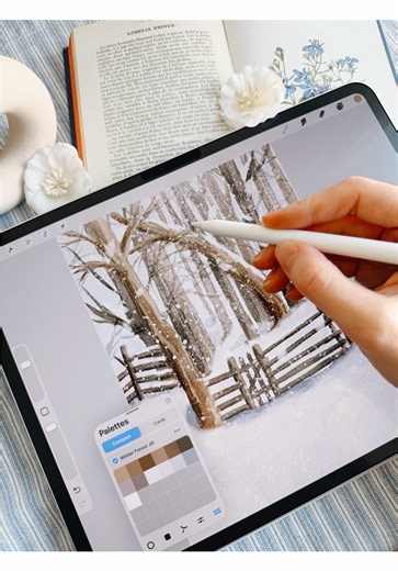 My new step-by-step tutorial is now available for free for all members ✨ Link in bio ✏️ #procreate #watercolor