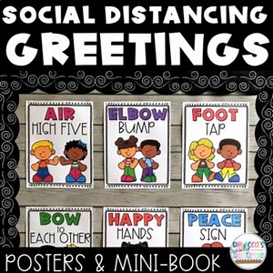 Social Distancing Greetings Posters and Mini-Book