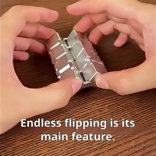 Alloy Infinity Cube Fidget Toy Ultra Durable Sensory Stress Reliever for Adults Kids Anxiety Relief