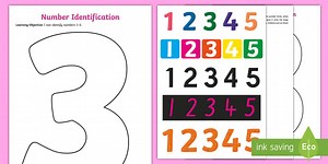 I Can Identify The Number 3 Worksheet