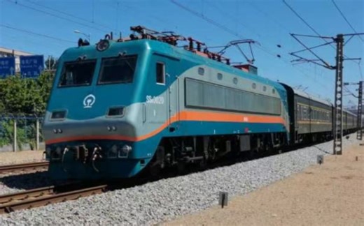 大连-长春Z5015次列车通过侯一小区，沈局魔改蛙+全列BSP_哔哩哔哩_bilibili