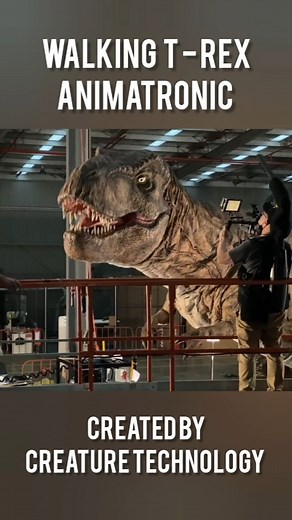 SFX ATLAS on Instagram: "Amazing full size walking animatronic T Rex created by @creaturetechnology 🤯 -- #trex #jurassicpark #jurassicworld #animatronics #robotics #archeology #practicaleffects"