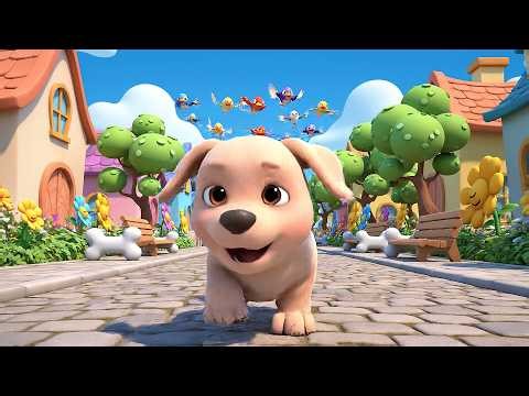 Dog Song for Kids 🐶 | Fun Dog Walking on the Street | Nursery Rhymes & Baby Songs