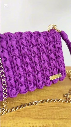 How to learn to knit bags with t-shirt yarn and canvas mesh
