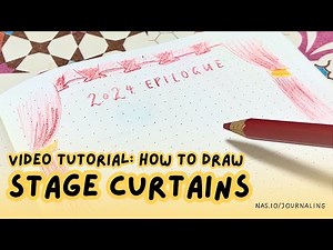 Stephtcreates | Easy Doodling Tutorial: How to Draw Stage Curtains