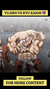 Yujiro vs ryu kaioh 🥶👊 #aranime #baki #bakihanma #yujirohanma #anime | Ar Anime