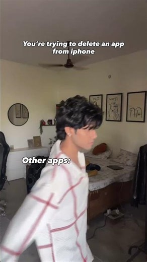 When you try to delete an app from iphone