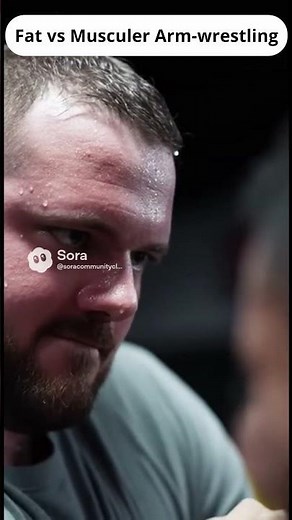 Fat vs Musculer Arm wrestling #armwrestling #strong #superman