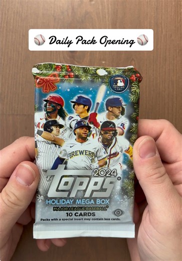 ⚾️ Daily Pack Opening ⚾️ 🎄2024 Topps Holiday Mega Box🎄 #Topps #baseball #MLB #fyp #2025 @Topps @MLB @Arizona State Card Show @Arizona Diamondbacks @Los Angeles Dodgers @Alan Hernandez @Steel City Collectibles @Fanatics @ebay @Cubs @Padres @Detroit Tigers @Sports Cards Nonsense @Clever Cuban Cards