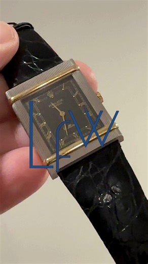 Laurent Fine Watches | Rolex Cellini 18K white and yellow gold -413789 -1990’s – Cal 1601 Beautiful Rolex Cellini with square black dial and outer ring with gold... | Instagram