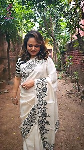 7.6K views · 76 reactions | Tussar embroidery in unique pattern...