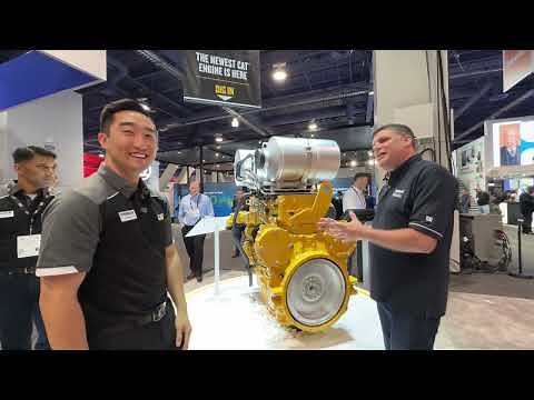 Cat launch new C13D 13 Litre engine at Conexpo - Allen Chen explains its key features and benefits