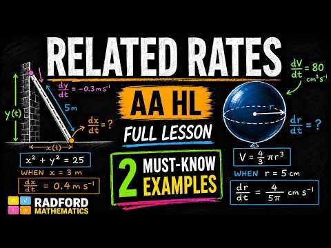 Related Rates Full Lesson | IB Math AA HL Calculus | 2 Must-Know Examples