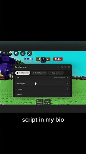 underated gag script ?! #roblox #growagarden #shorts