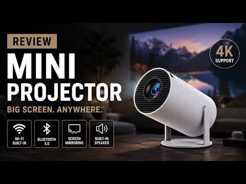 4K Smart Mini Projector Review | Portable Home Cinema with Wi-Fi & Bluetooth