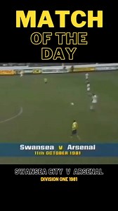 Swansea City v Arsenal 1981 #swansea #SwanseaCity #arsenal #ArsenalFC | Football in the 70s and 80s