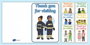 People Who Help Us Thank You For Visiting Card Templates