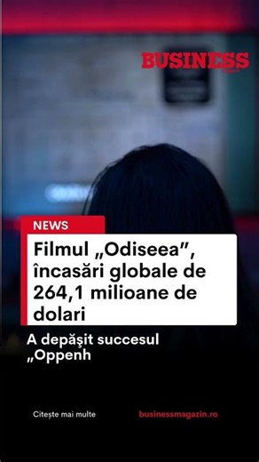 Filmul „Odiseea”, încasări globale de 264,1 milioane de dolari