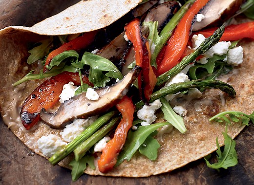 Grilled Vegetable Wrap With Balsamic Mayo Recipe