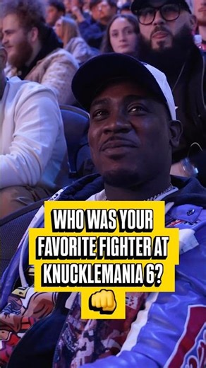 Who was your favorite fighter at KnuckleMania 6? 👊