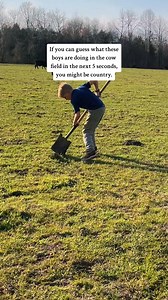 Flipping over dry cow pies to find 🪱 worms. Bet you know what’s comin... | Orion Thomas