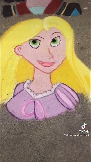 Megan's Chalk Art: Disney Princesses - Part 10 - Rapunzel