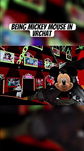 Just me as Mickey Mouse #vrchat #vrc #feedshorts ￼#shorts