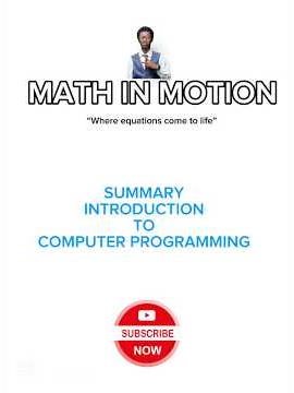 Summary introduction to computer programming #cprogramming #arrays #loops