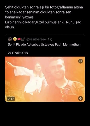 Allah rahmet eylesin mekanları cennet olsun Şehitlerimizin 🇹🇷🥹 “Şehit” kelimesi, genellikle vatan, millet, bayrak veya kutsal değerler uğruna canını feda eden kişileri ifade etmek için kullanılan, manevi değeri oldukça yüksek bir kavramdır. #asker #polis #şehit #kesfet #türkiye