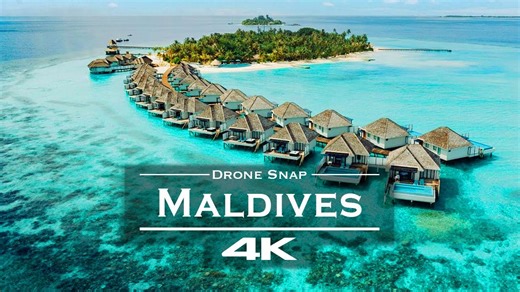 Maldives Aerial Tour – Turquoise Waters & White Sands in 4K